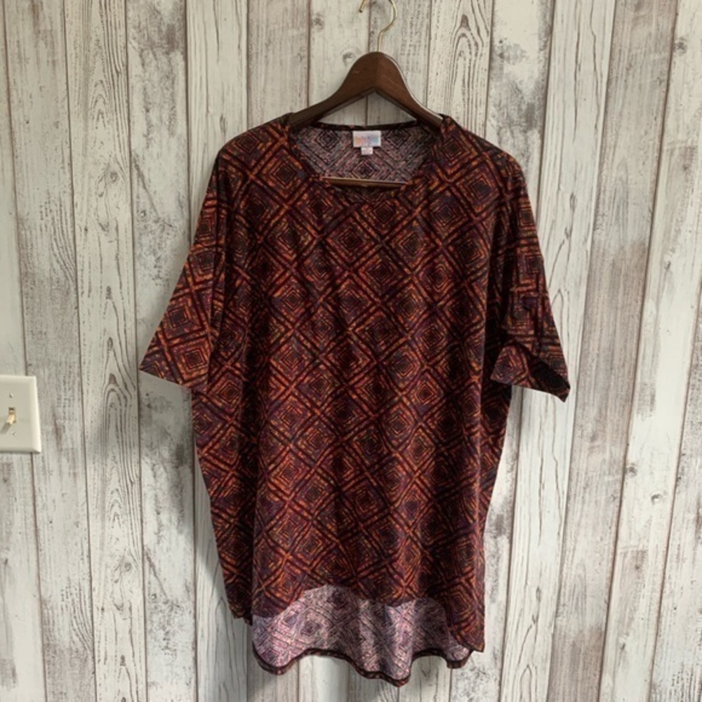 Lularoe Irma top orange/pink size medium
